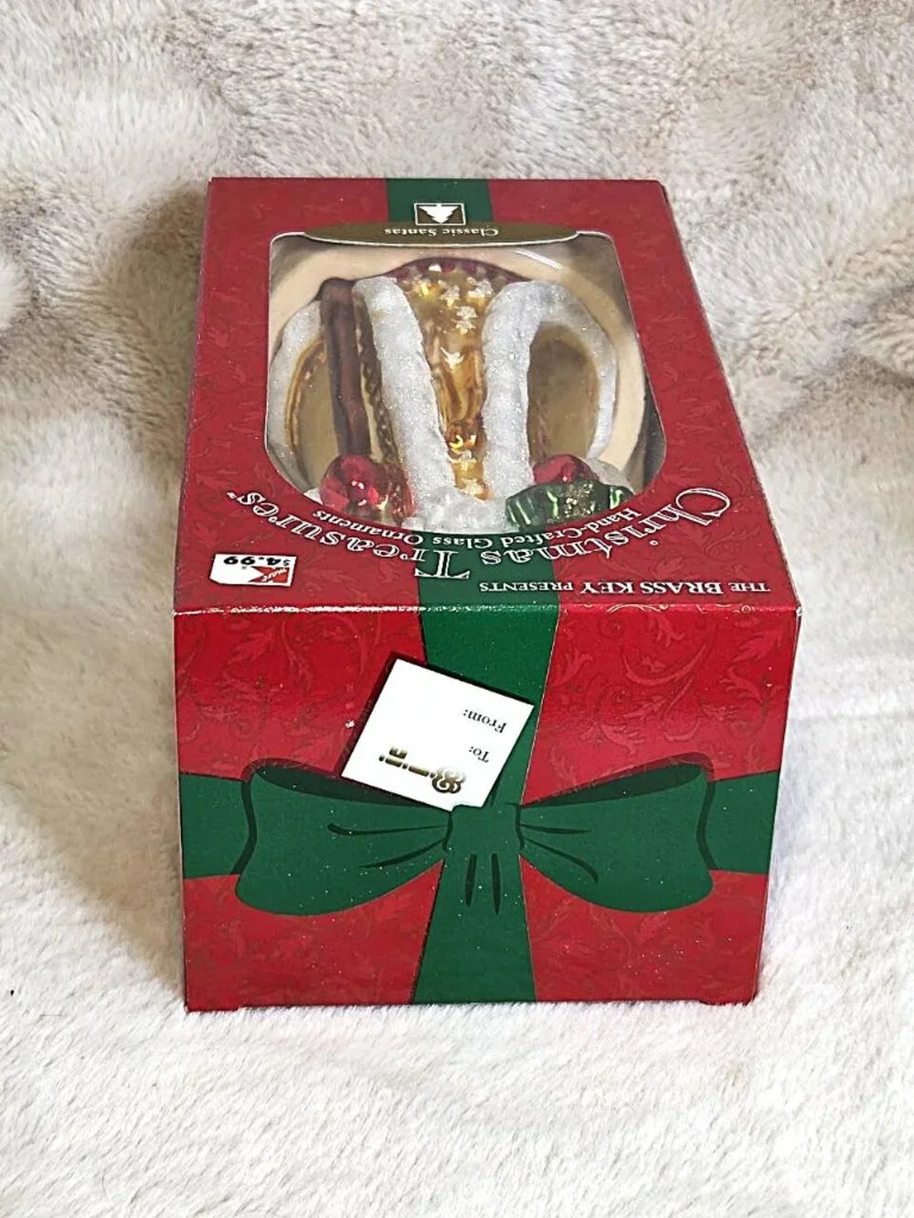 VTG Brass Key Christmas Treasures 